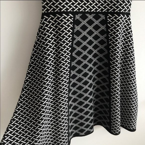 Intermix Black and White A line Knit Dress - Picture 5 of 8